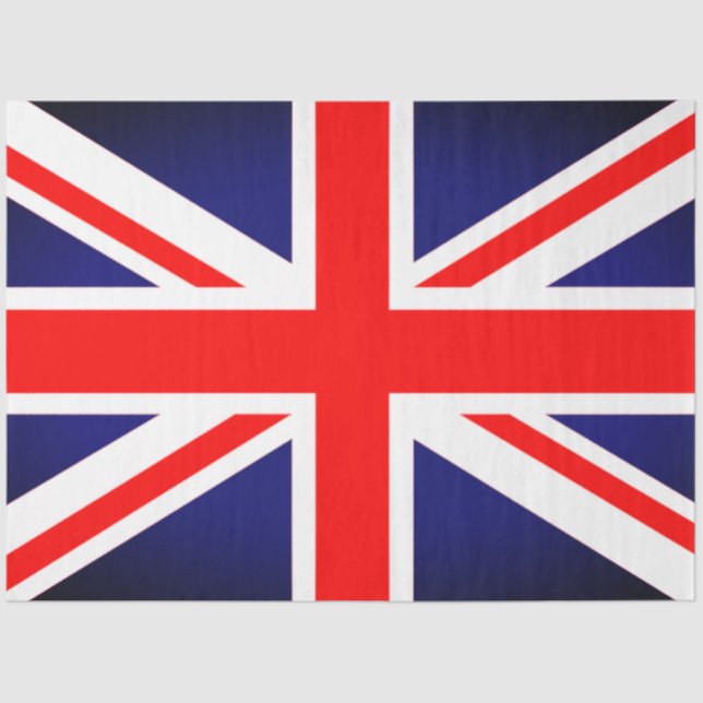 Papel para tecidos de bandeira britânica (Frente )