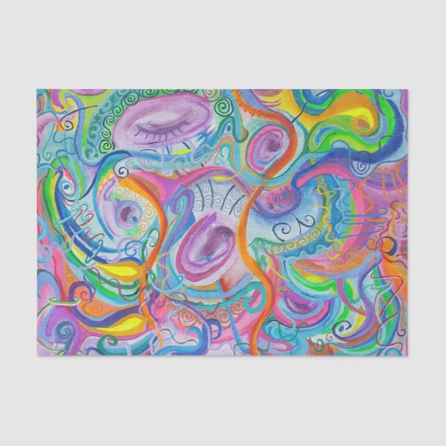 Papel para tecidos de cor clara (Frente )