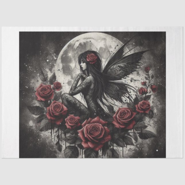 Papel para tecidos de fada escura (Frente )