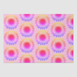 Papel para tecidos de girassol rosa