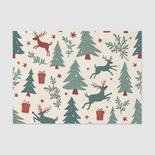 Papel para tecidos de Natal (Frente )