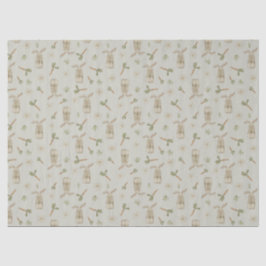 Papel para tecidos de primavera Bunny
