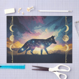 Papel para tecidos de raposa mística