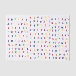 Papel para tecidos do Chá de fraldas ABC