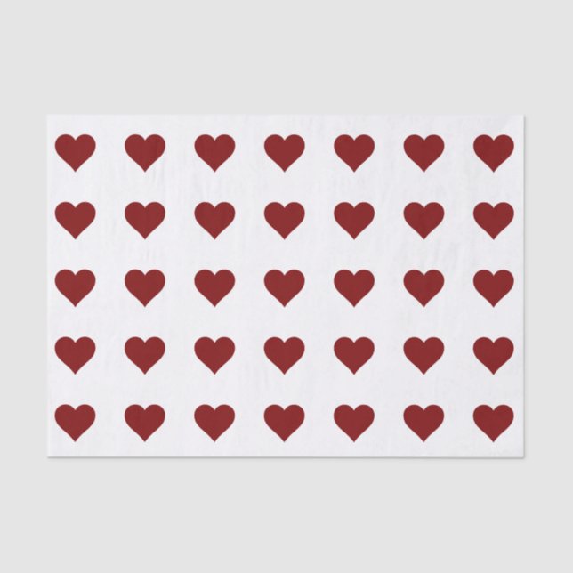 Papel para tecidos do CORAÇÃO RED (Frente )