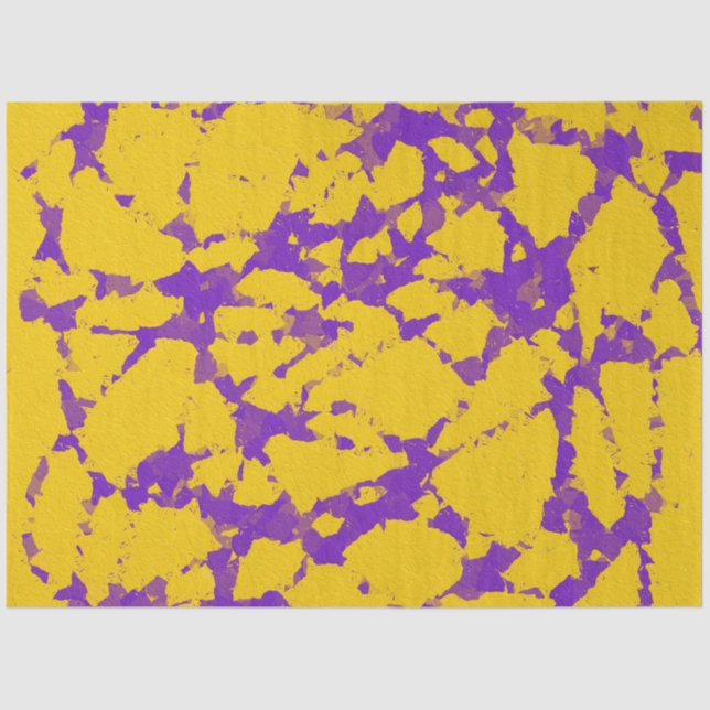 Papel para tecidos Dourado e púrpura (Frente )