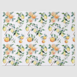 Papel para tecidos e desligamento - Laranjas e lim