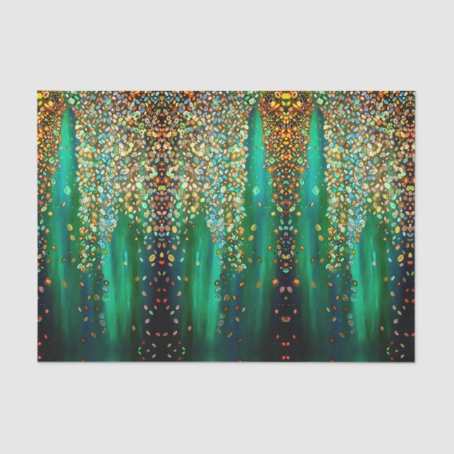 Papel para tecidos em cascata (Frente )