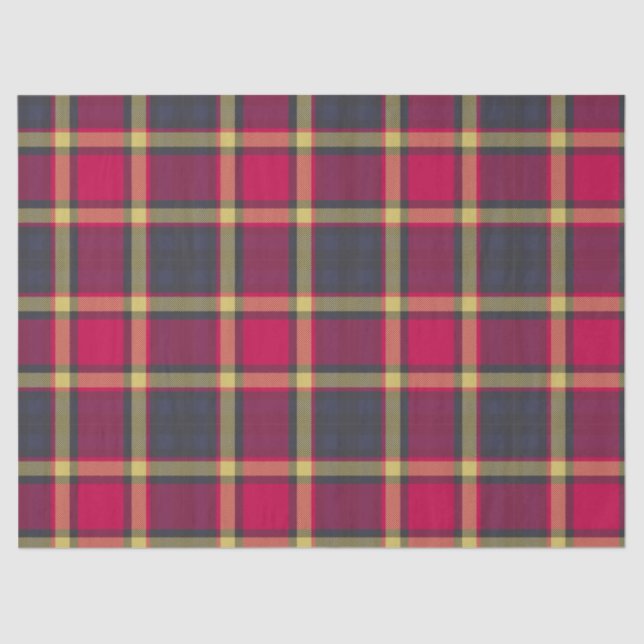 Papel para Tecidos ou Decoupage - Tartan Escocês (Frente )