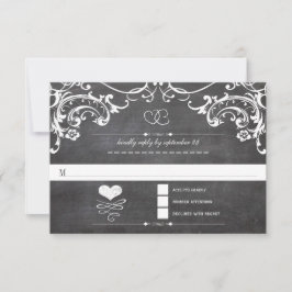Papel Pardo Coração Fofo Tipografia Inicial RSVP