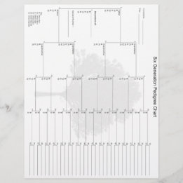 Papel Pedigótico de seis gerações