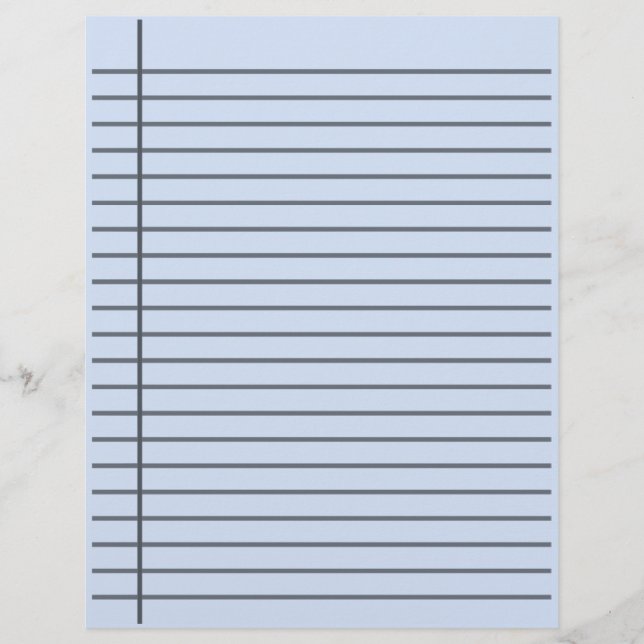 Papel personalizado de dois lados com linhas (Frente)