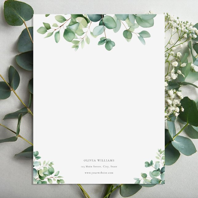 Papel personalizado de papel de carta Eucalyptus G (Criador carregado)