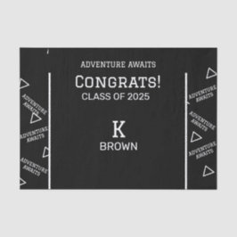 Papel personalizado personalizado de tecido preto 