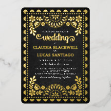 Papel Picado Black Wedding