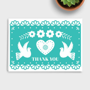 Papel Picado Cartões de agradecimentos