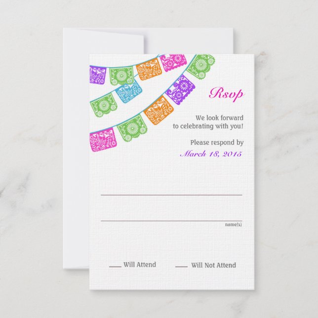 Papel Picado Rsvp Multicolor (this text does not n (Frente)