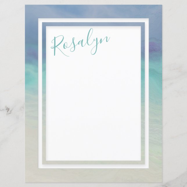 Papel Pintado de Borda do Oceano (Frente)