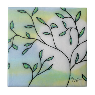 Papel pintado do Mulberry mergulhado com folhas