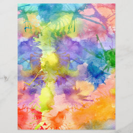 Papel Pintado em camadas de aquarelas