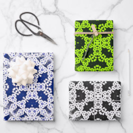 Papel plano de revestimento de rendas Conjunto de 