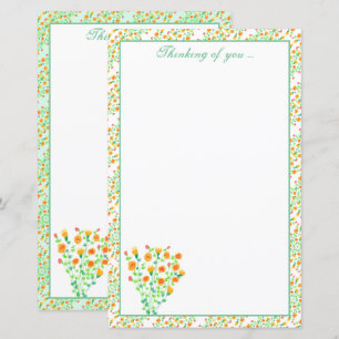Papel plano do Designer Floral Acento