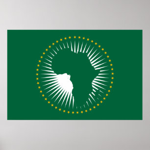 Papel Poster de Bandeira da União Africana