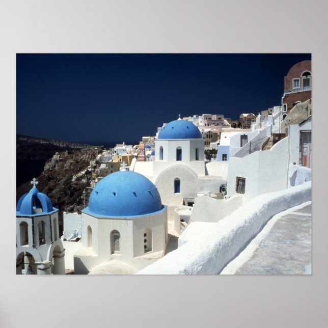 Papel Poster de Grécia de de Santorini (Matte) (Frente)