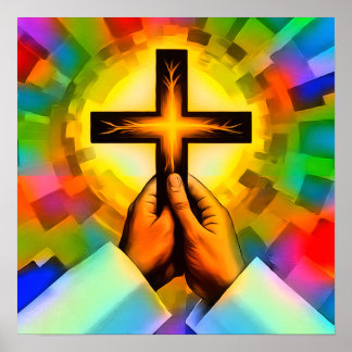 Papel Poster de oração cristão (Matte)