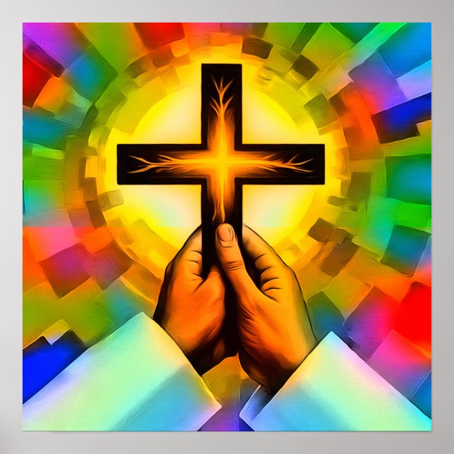 Papel Poster de oração cristão (Matte) (Frente)