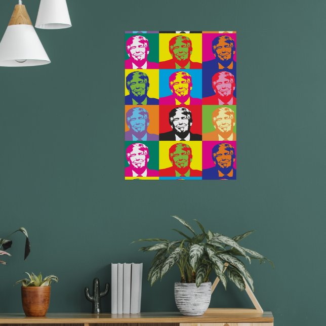 Papel Poster de valor de arte do Pop de Donald Tru (Sala de Estar 1)