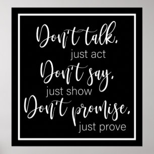 Papel Poster de Valor de Impressão Motivacional (M