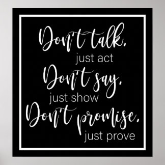 Papel Poster de Valor de Impressão Motivacional (M