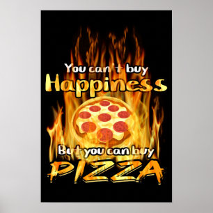 Papel Poster de valor para compro de pizza