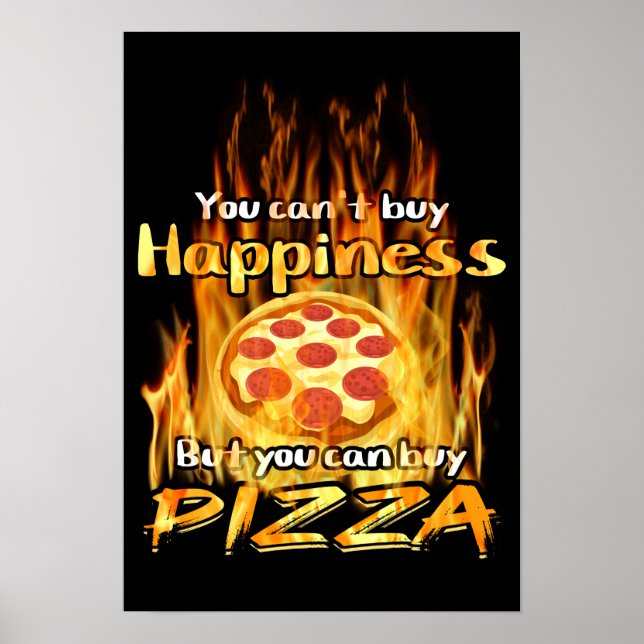 Papel Poster de valor para compro de pizza (Frente)