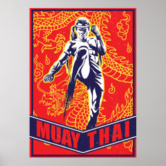 Papel poster (Matte) - Muay Thai