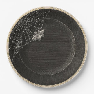 Papel Prato Aranha de Halloween Vitoriano Gótico