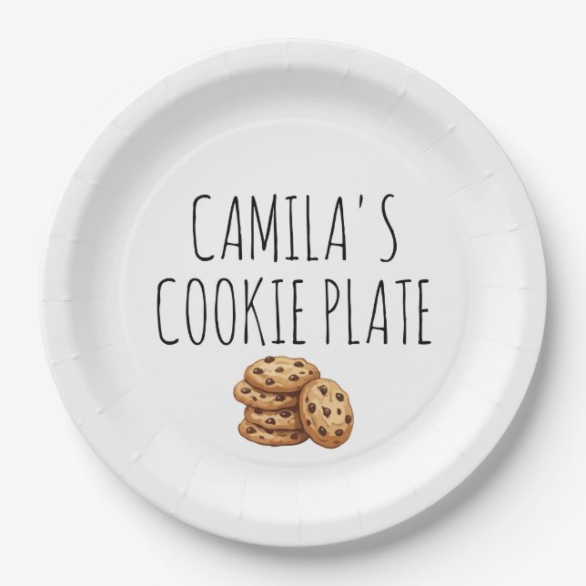 Papel Prato de Biscoitos Personalizado (Frente)