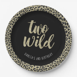 Papel Prato de festa Leopardo Two Wild