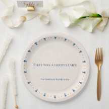 Prato de jantar personalizado de 9" para o Seder d