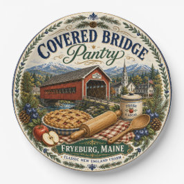 Papel Prato de Melamina Covered Bridge Pantry Fryeburg M