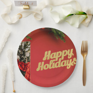 Papel Prato de Natal do Papai Noel Fofo – Presente Festi