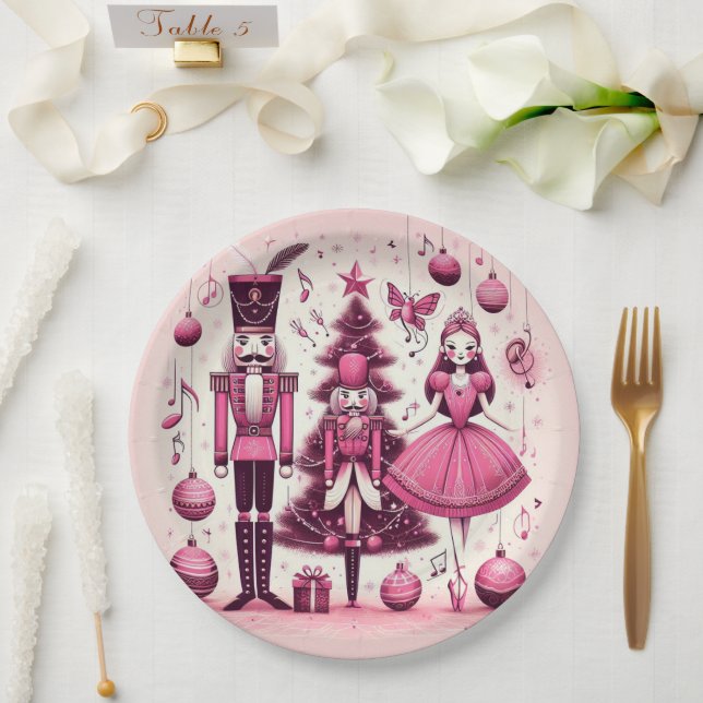 Papel Prato de Natal dos Quebra-Nozes (Casamento)