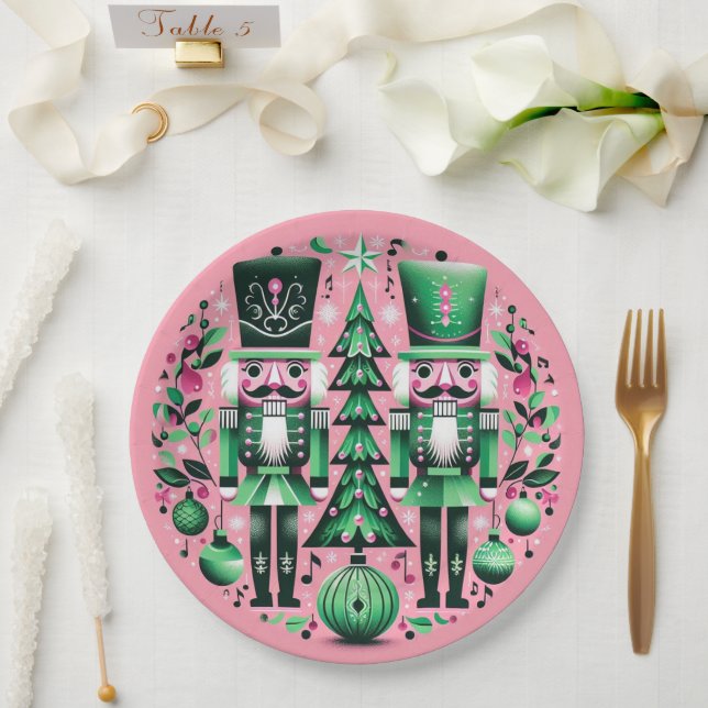 Papel Prato de Natal dos Quebra-Nozes (Casamento)