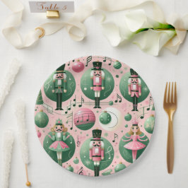 Papel Prato de Natal dos Quebra-Nozes