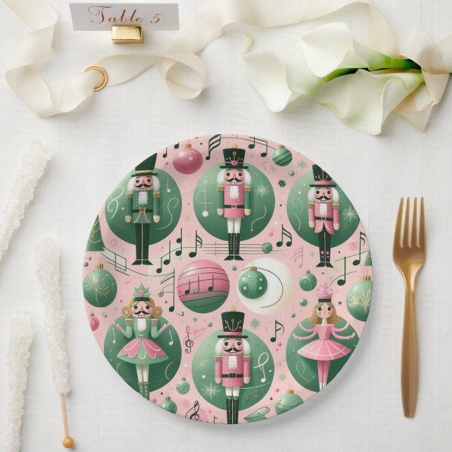 Papel Prato de Natal dos Quebra-Nozes (Casamento)