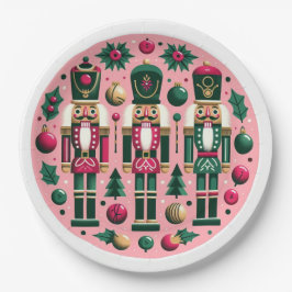 Papel Prato de Natal Quebra-Nozes