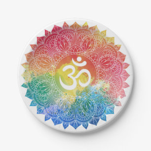 PAPEL PRATO DE PAPEL: RAINBOW MANDALA