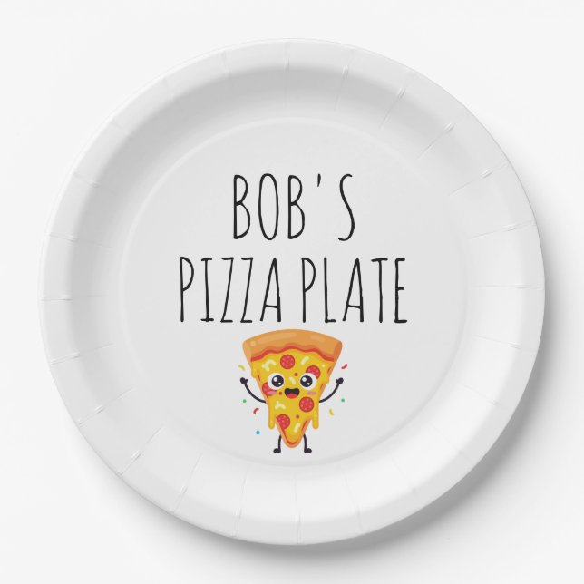 Papel Prato de Pizza Personalizado (Frente)