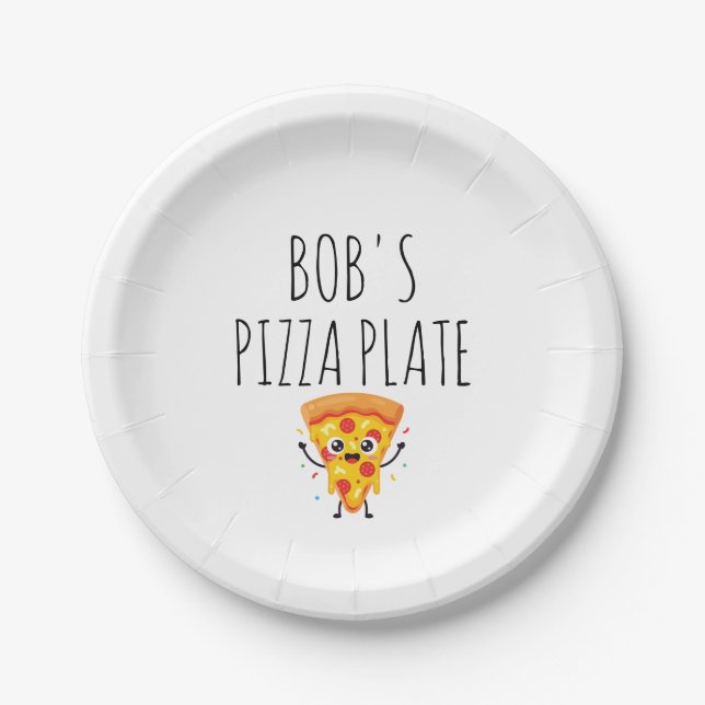 Papel Prato de Pizza Personalizado (Frente)